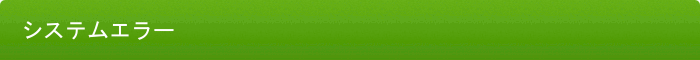 システムエラー